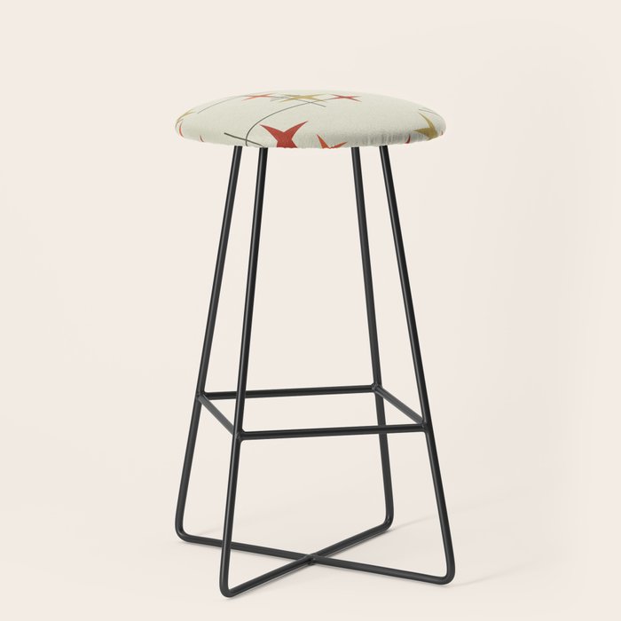 Mid Century Modern Stars Stool Gallery Image 1
