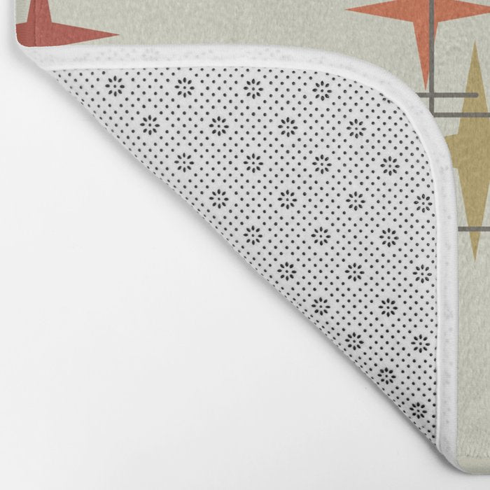 Mid Century Modern Stars Bath Mat Gallery Image 2