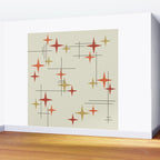 Mid Century Modern Stars Wall Mural Gallery Image 2