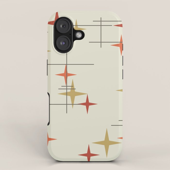 Mid Century Modern Stars iPhone Case Gallery Image 1