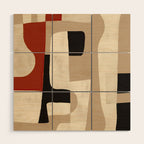 Interlocking Forms Wood Wall Art Gallery Image 1