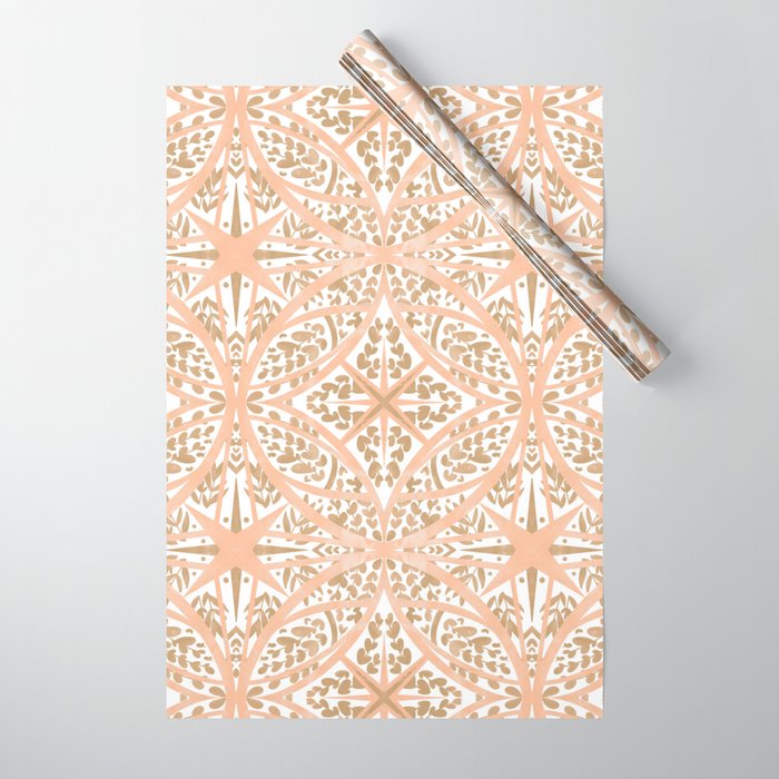 Tile wild leaves starry PF2 Wrapping Paper Gallery Image 1