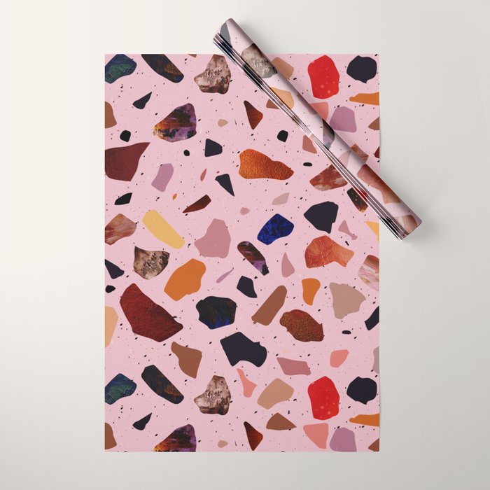 Terrazzo Rosé Wrapping Paper Gallery Image 1