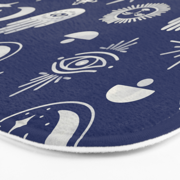 Mystic symbols in the dark sky Bath Mat Gallery Image 3
