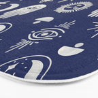 Mystic symbols in the dark sky Bath Mat Gallery Image 3