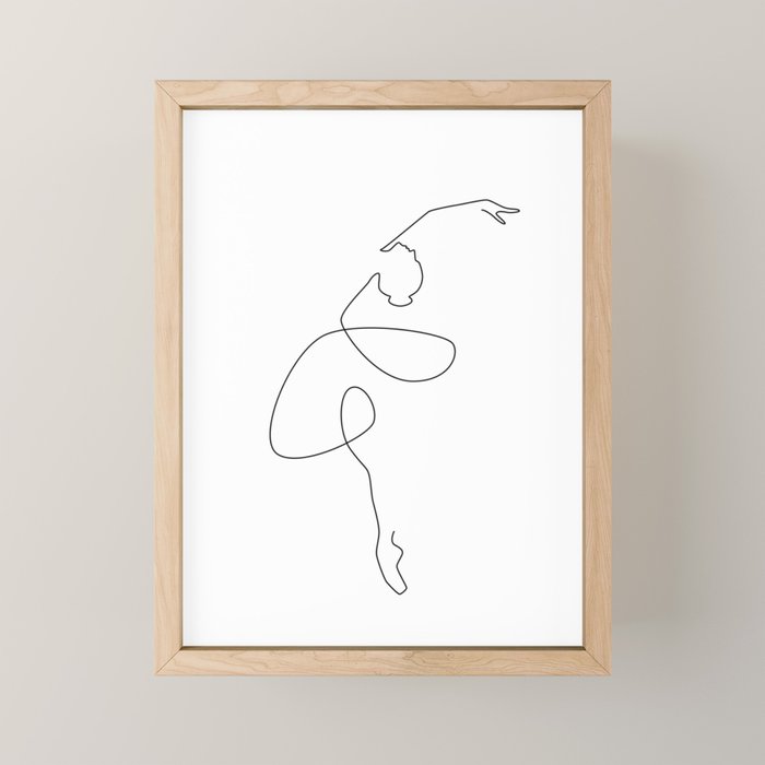 Fine Ballerina Mini Art Print Gallery Image 1