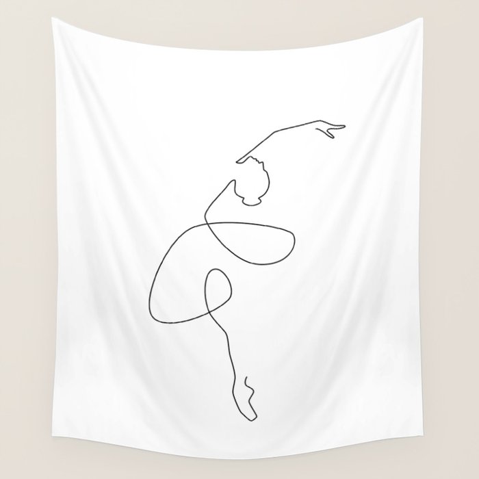 Fine Ballerina Wall Tapestry Gallery Image 4