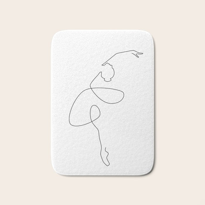 Fine Ballerina Bath Mat Gallery Image 1