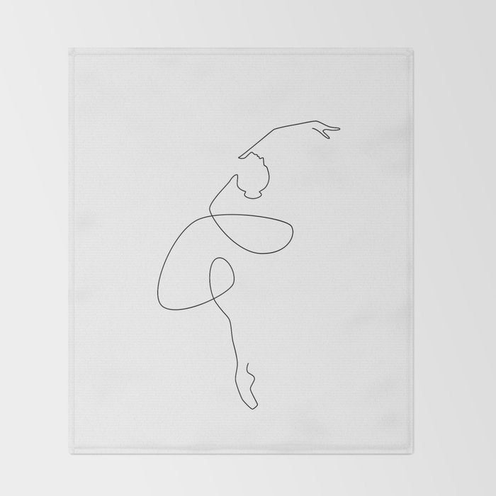 Fine Ballerina Throw Blanket Gallery Image 2