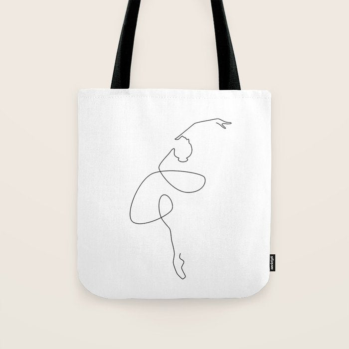 Fine Ballerina Tote Bag Gallery Image 1