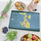 Map of Northern Michigan - Pasty Tour in Emerald Cutting Board Gallery Image 2