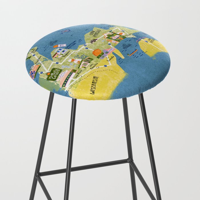 Map of Northern Michigan - Pasty Tour in Emerald Stool Gallery Image 2