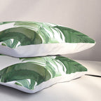Green leaf watercolor pattern Pillow Sham Gallery Image 3