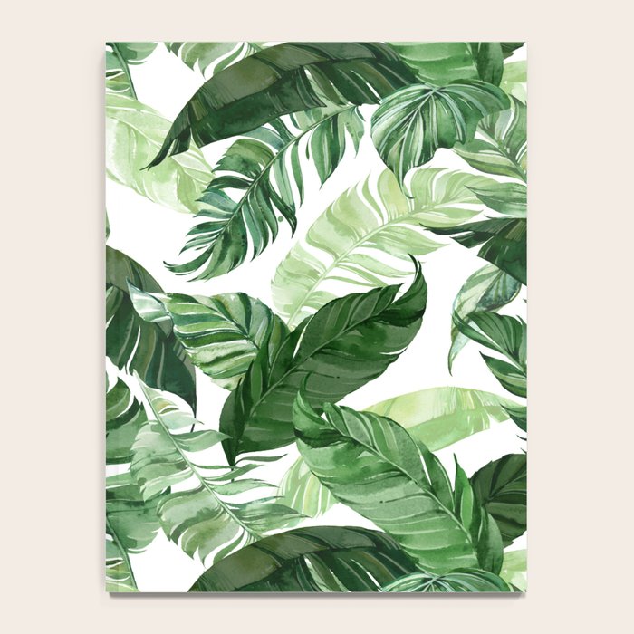 Green leaf watercolor pattern Notebook Gallery Image 4