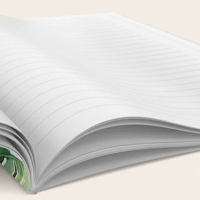 Green leaf watercolor pattern Notebook Gallery Image 2