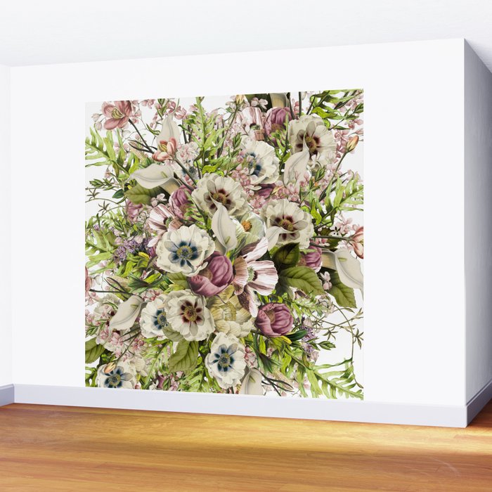 Messina Vintage Floral Wall Mural Gallery Image 2