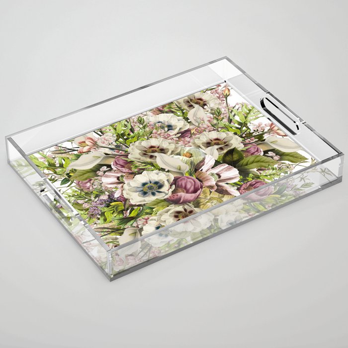 Messina Vintage Floral Acrylic Tray Gallery Image 1