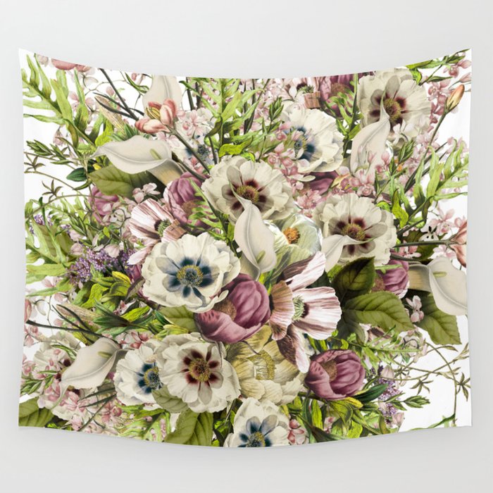 Messina Vintage Floral Wall Tapestry Gallery Image 1