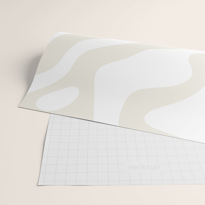 Abstract organic shape art pattern Wrapping Paper Gallery Image 2