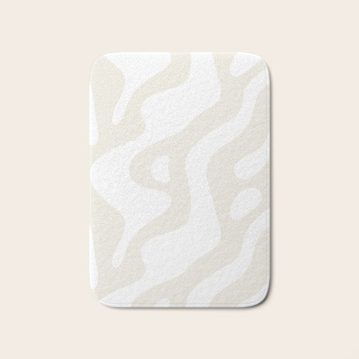 Abstract organic shape art pattern Bath Mat Gallery Image 1