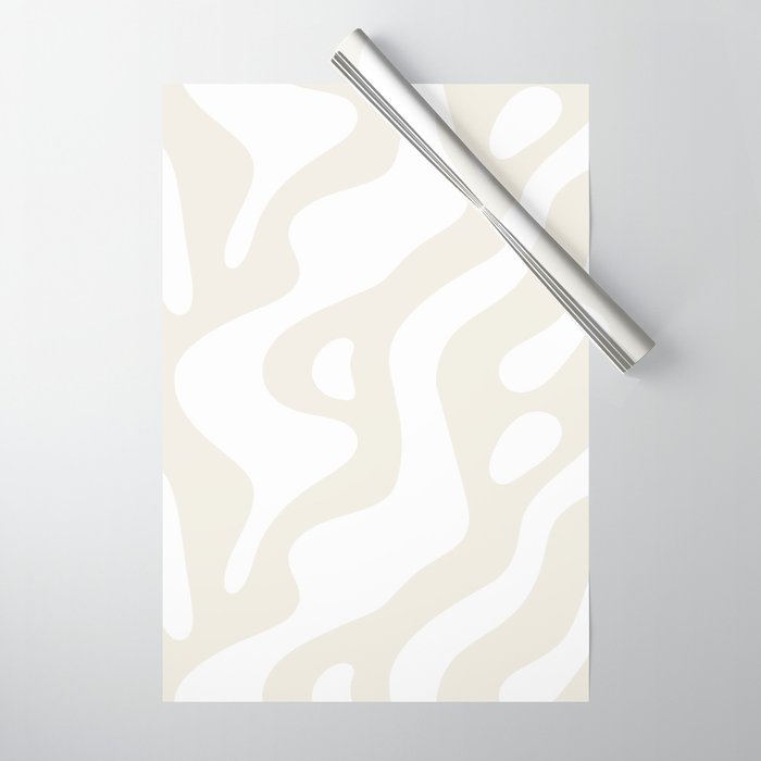 Abstract organic shape art pattern Wrapping Paper Gallery Image 1