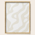 Abstract organic shape art pattern Serving Tray Gallery Image 1