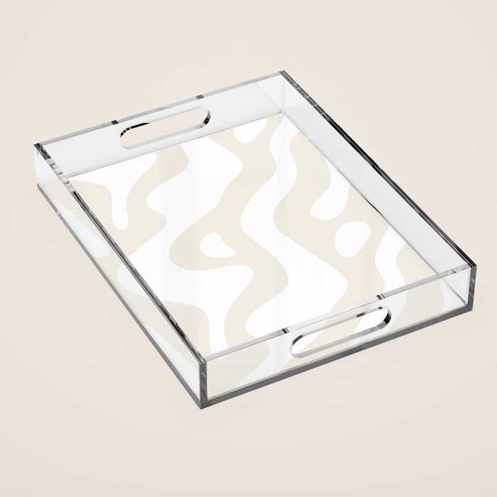 Abstract organic shape art pattern Acrylic Tray Gallery Image 1