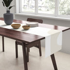 Abstract organic shape art pattern Table Runner Gallery Image 2