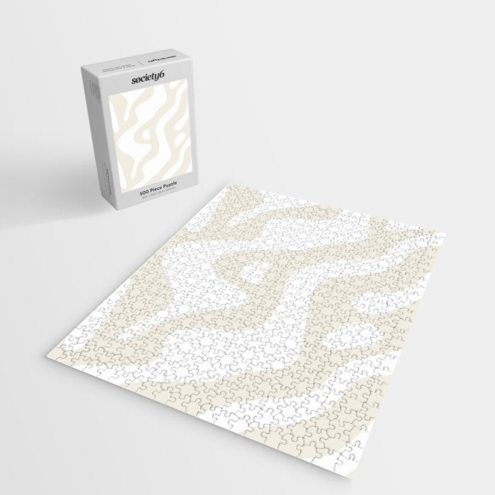 Abstract organic shape art pattern Jigsaw Puzzle Gallery Image 2