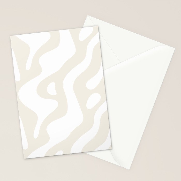 Abstract organic shape art pattern Stationery Card Gallery Image 2