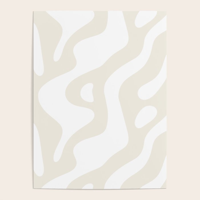 Abstract organic shape art pattern Poster Gallery Image 1