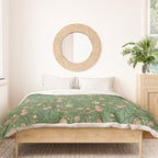 Swedish Floral - Green Duvet Cover Gallery Image 3