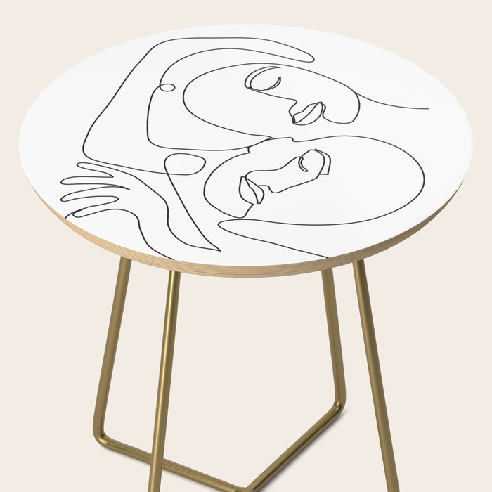 Line Faces 03 Side Table Gallery Image 2