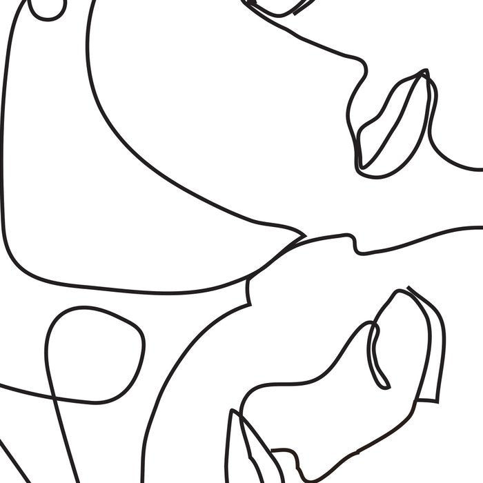Line Faces 03 Coffee Mug Gallery Image 2