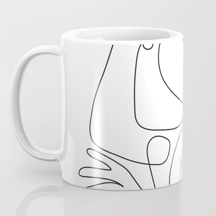 Line Faces 03 Coffee Mug Gallery Image 3