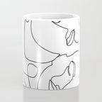 Line Faces 03 Coffee Mug Gallery Image 4