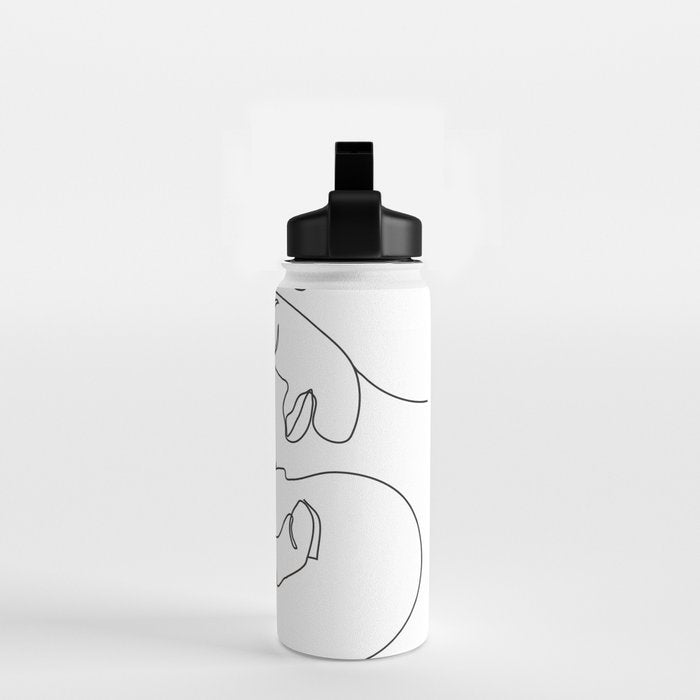 Line Faces 03 Water Bottle Gallery Image 2