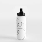 Line Faces 03 Water Bottle Gallery Image 2
