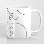 Line Faces 03 Coffee Mug Gallery Image 1