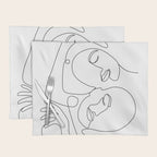 Line Faces 03 Placemat Gallery Image 1