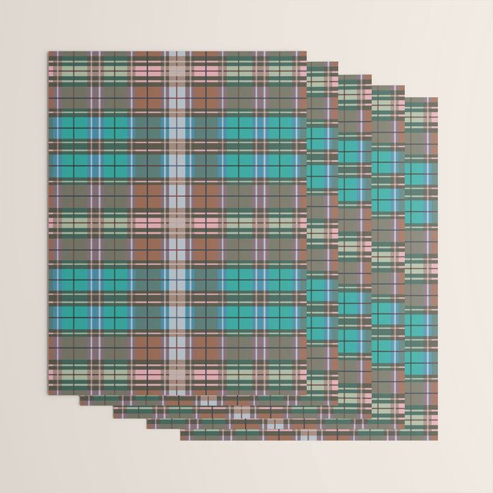 Earthy Tartan Elegance Wrapping Paper Gallery Image 3
