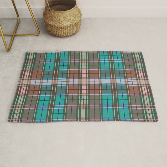 Earthy Tartan Elegance Rug Gallery Image 1