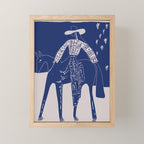 Star Gazer - Cobalt Blue Mini Art Print Gallery Image 1
