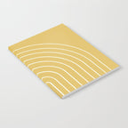 Minimal Arch XXXV Sunshine Yellow Modern Geometric Lines Notebook Gallery Image 2