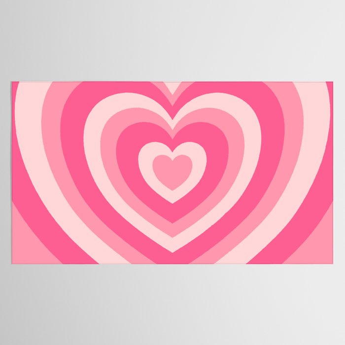 Hypnotic Pink Hearts Tablecloth Gallery Image 2