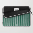 Green Black Abstract Geometric Design Artwork Laptop Sleeve Gallery Image 2