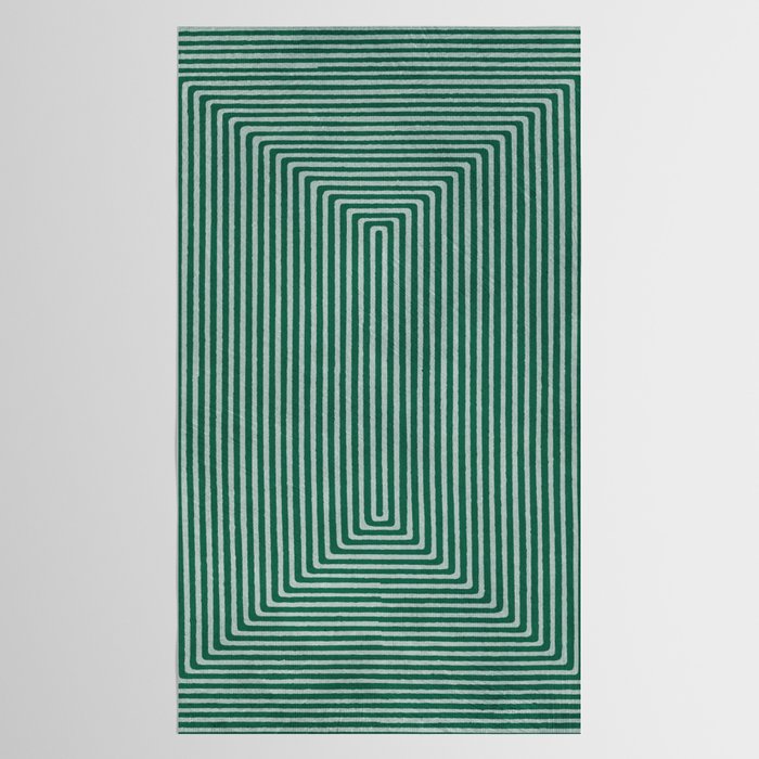 Green Black Abstract Geometric Design Artwork Tablecloth Gallery Image 2