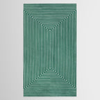 Green Black Abstract Geometric Design Artwork Tablecloth Gallery Image 2
