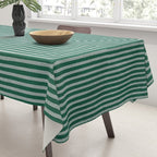 Green Black Abstract Geometric Design Artwork Tablecloth Gallery Image 3