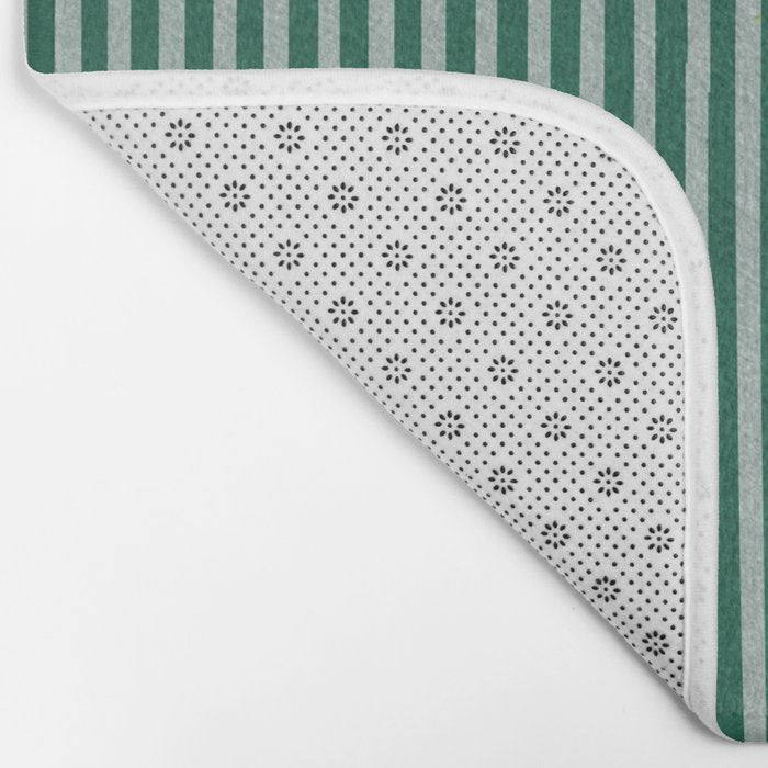 Green Black Abstract Geometric Design Artwork Bath Mat Gallery Image 2